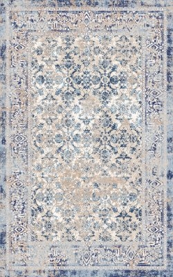 Alfombra Wilton 'Denizli' 200x200cm - Azul