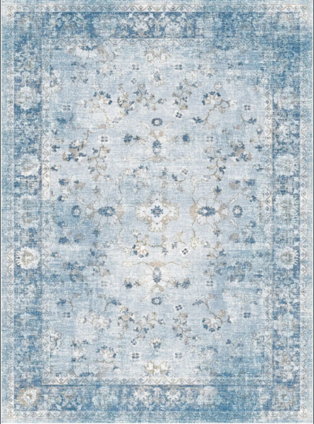 Alfombra Wilton 'Gombalia' 80x150cm - Azul claro