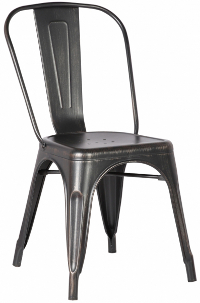 Silla 'Montmartre' - Negro/Patina