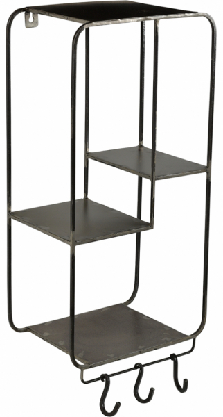 Estante de pared '3 ganchos' - Hierro
