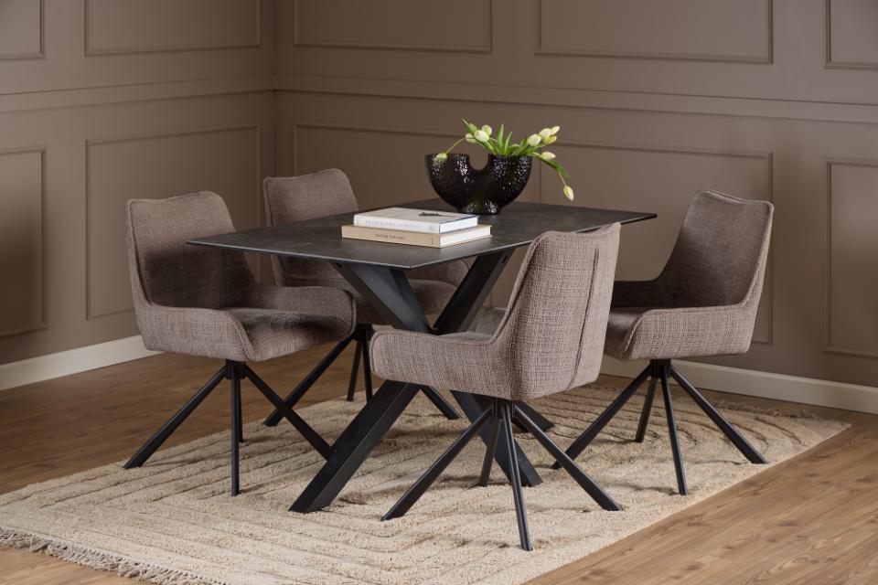 Silla 'Eddie' - Marrón