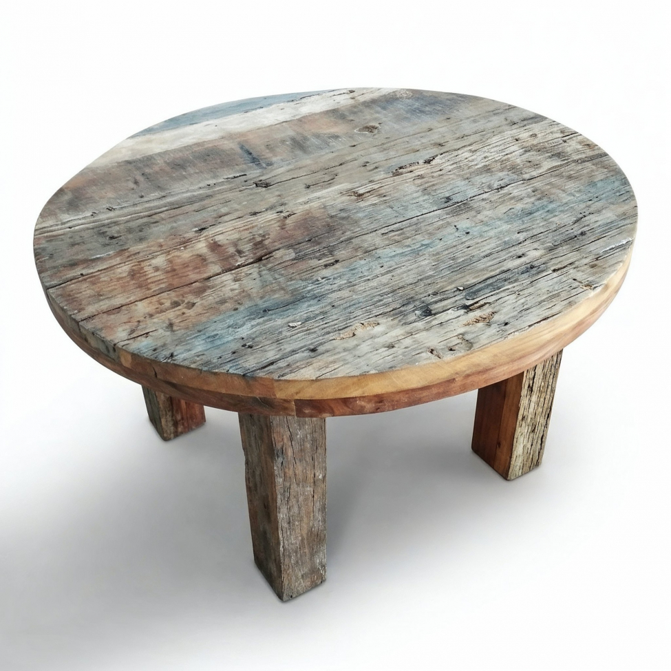 Mesa de centro 'Birka' Redonda 85x85cm - Vintage