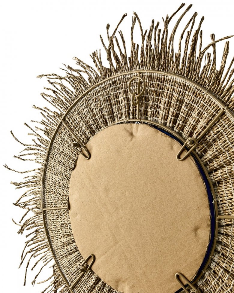 Espejo 'Stina' redondo 60cm - Natural