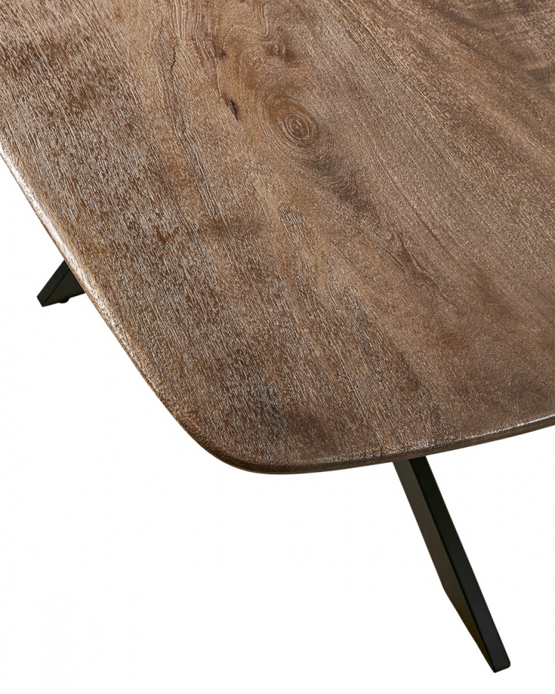 Mesa de comedor 'Portland' 200x100cm - Marrón