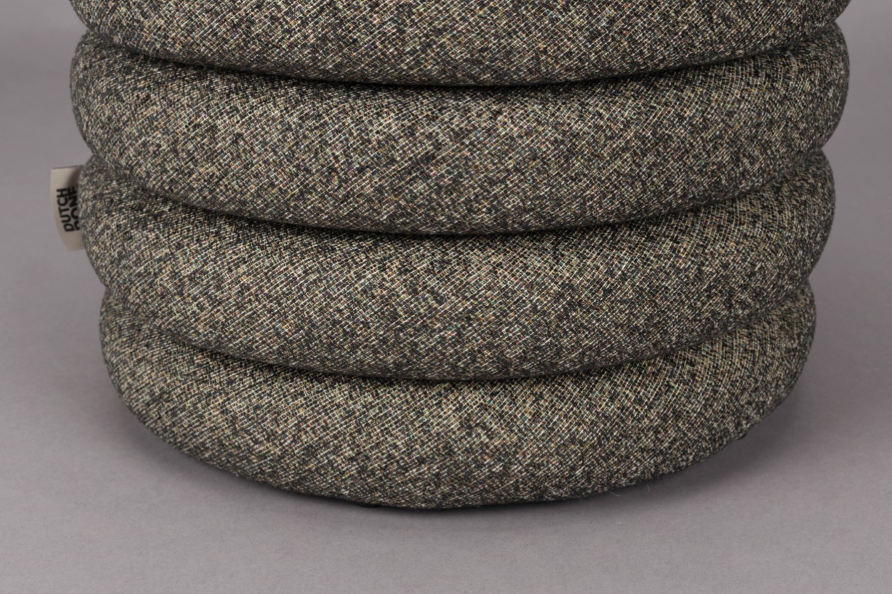 Puf 'Fern' - Marrón/Negro