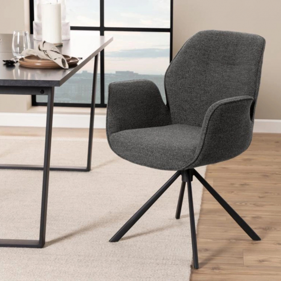 Silla 'Bjuv' - Negro mate