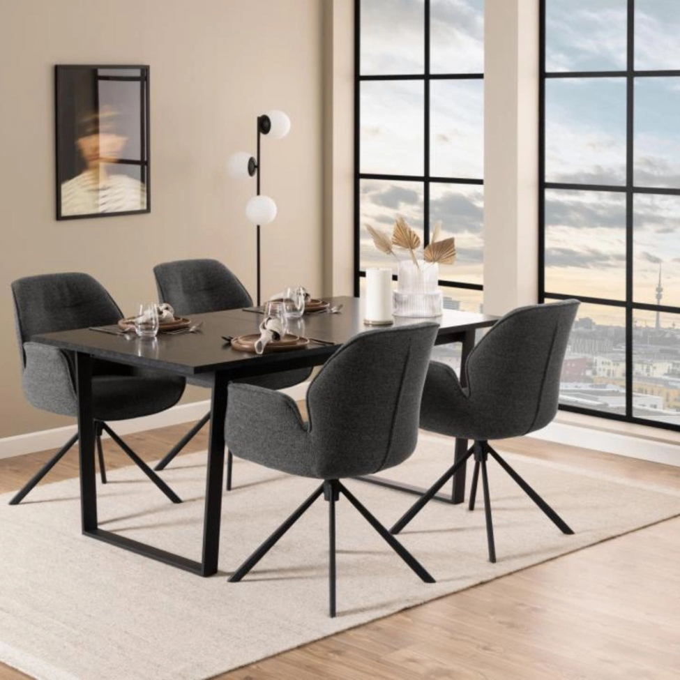 Silla 'Bjuv' - Negro mate