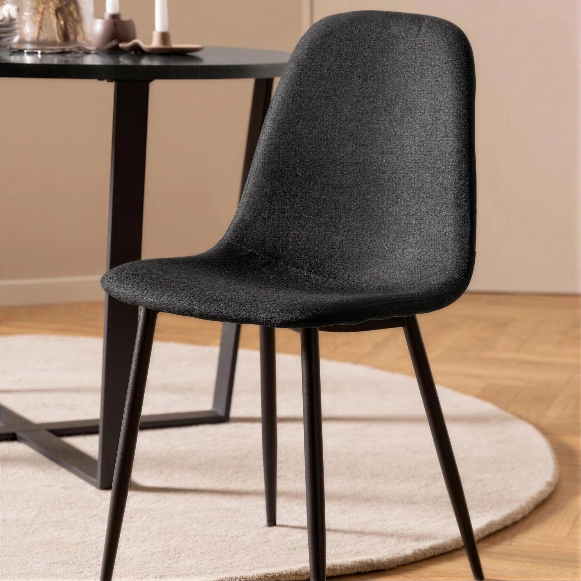Silla 'Gal' - Gris/Negro