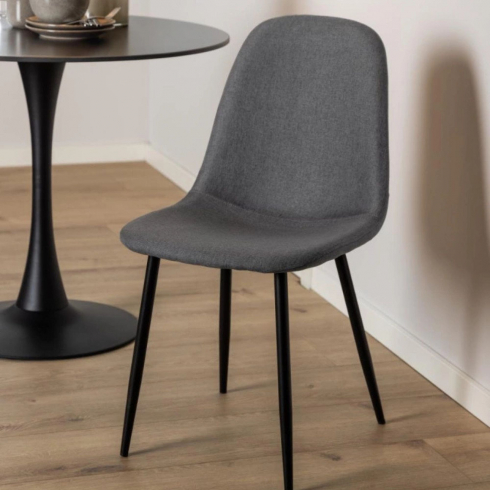 Silla 'Gal' - Gris/Negro