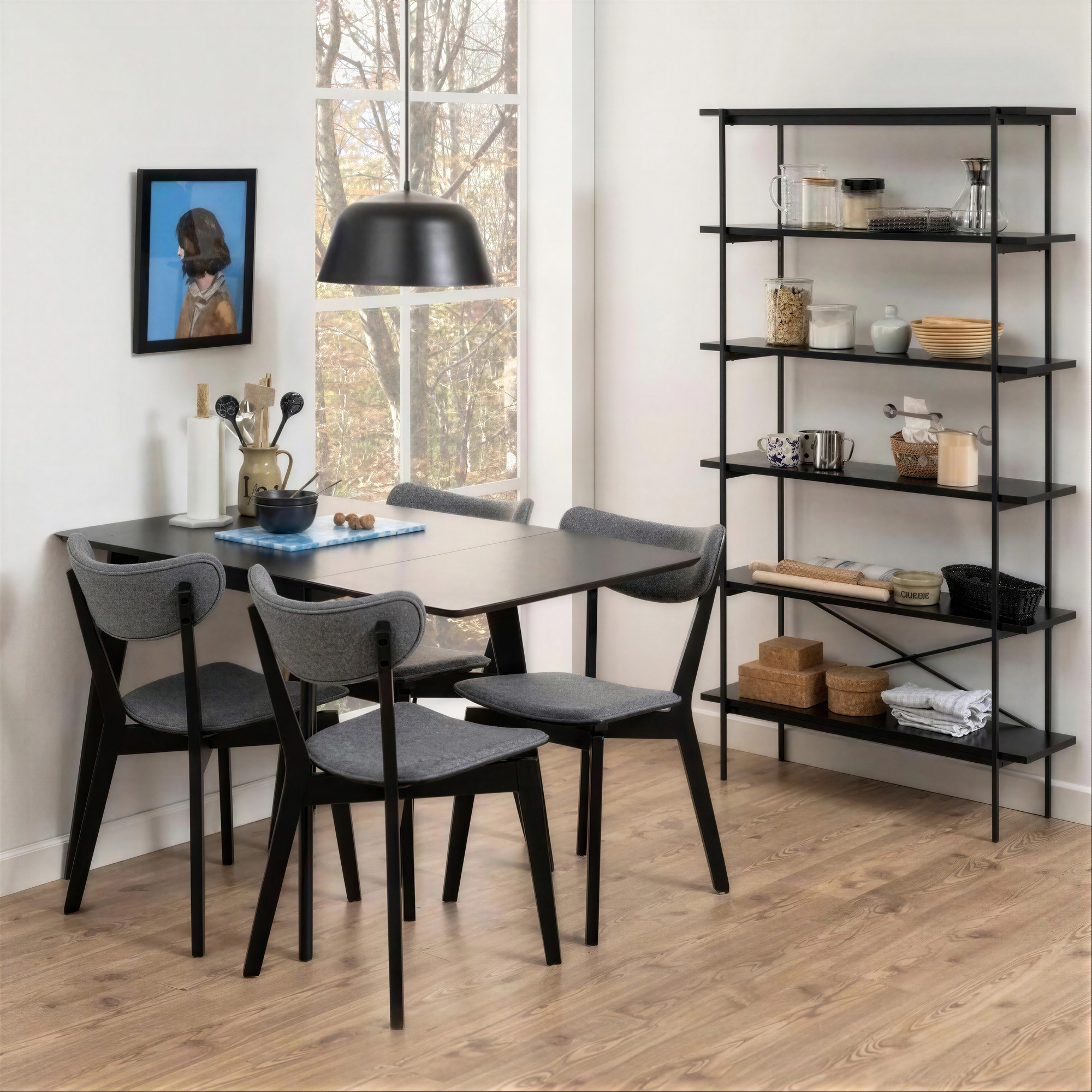 Silla 'Ärsjö' - Negro/Gris