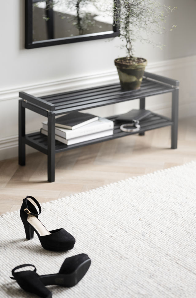 Estante para zapatos 'Confetti' 80 cm - Negro