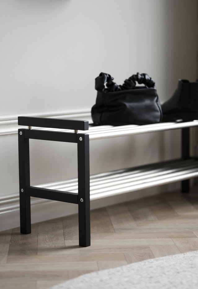 Estante para zapatos 'Confetti' 100cm - Metal/ Negro