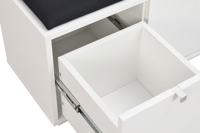 Banco 'Confetti' 70cm - Blanco/Negro