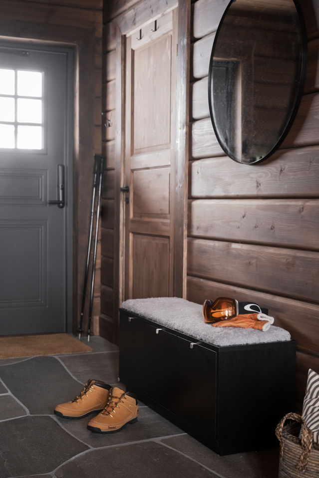 Banco 'Confetti' 70cm - Negro/Gris claro