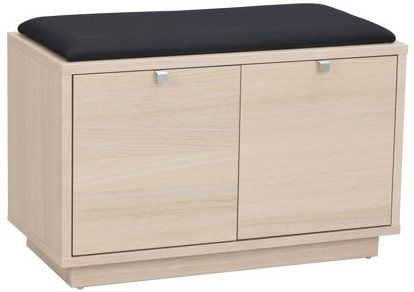 Banco 'Confetti' 70cm - Pigmentado blanco/Negro