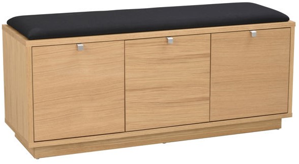 Banco 'Confetti' 106cm - Roble/Negro