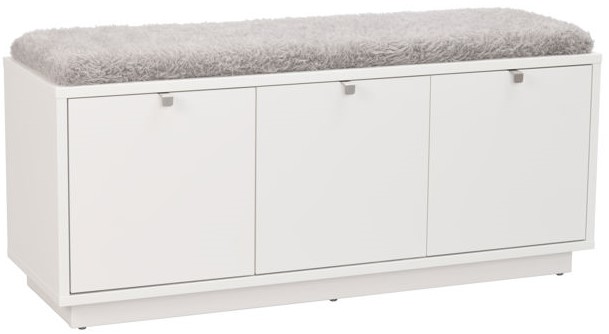 Banco 'Confetti' 106x35cm - Blanco/Negro