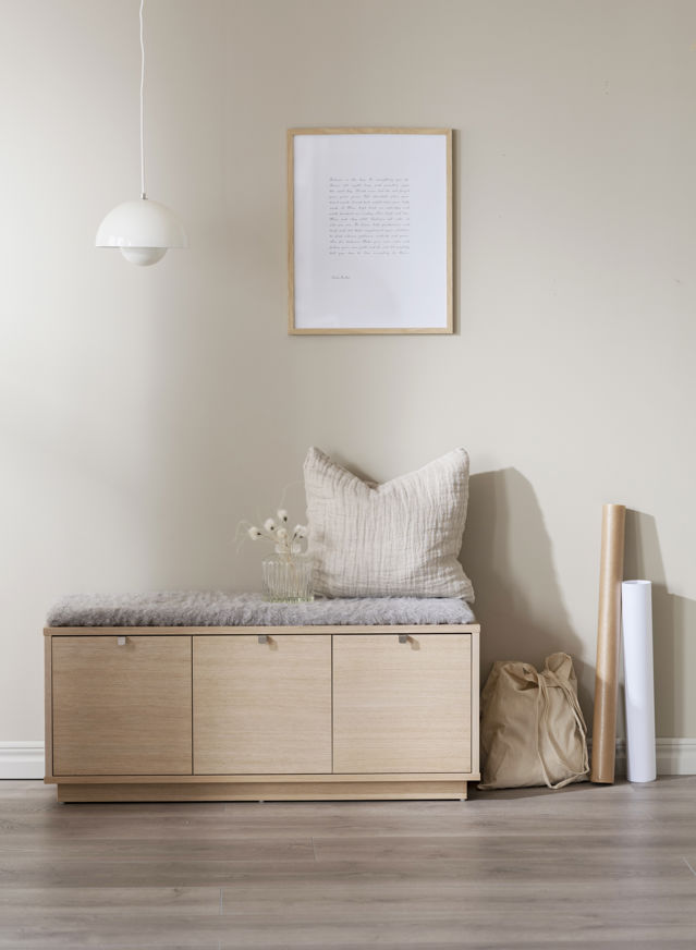 Banco 'Confetti' 106cm - Pigmentado blanco