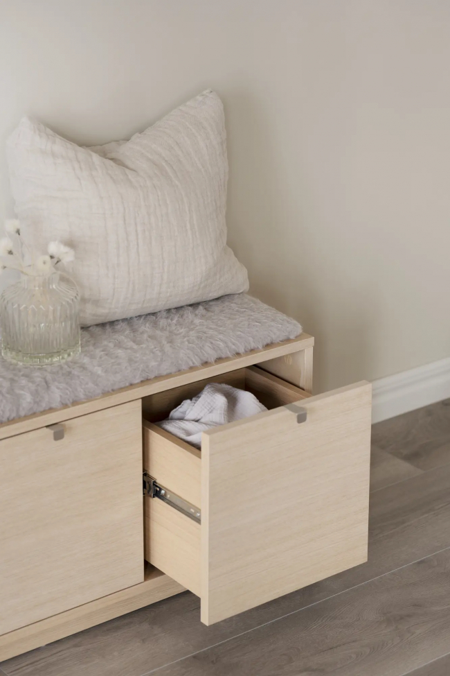 Banco 'Confetti' 106cm - Pigmentado blanco