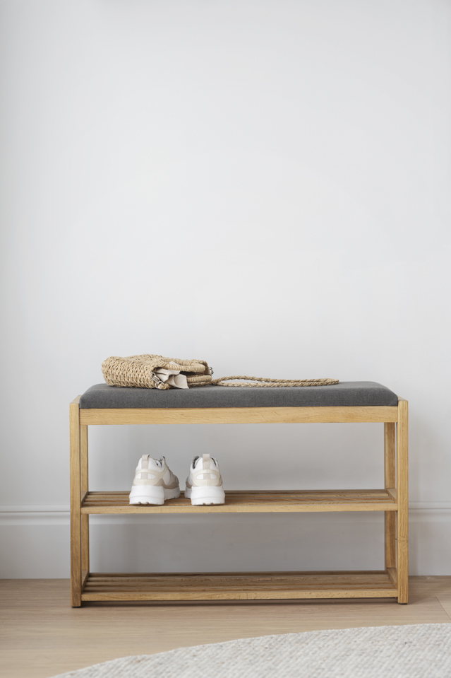 Zapatero 'Confetti' - Natural/Gris