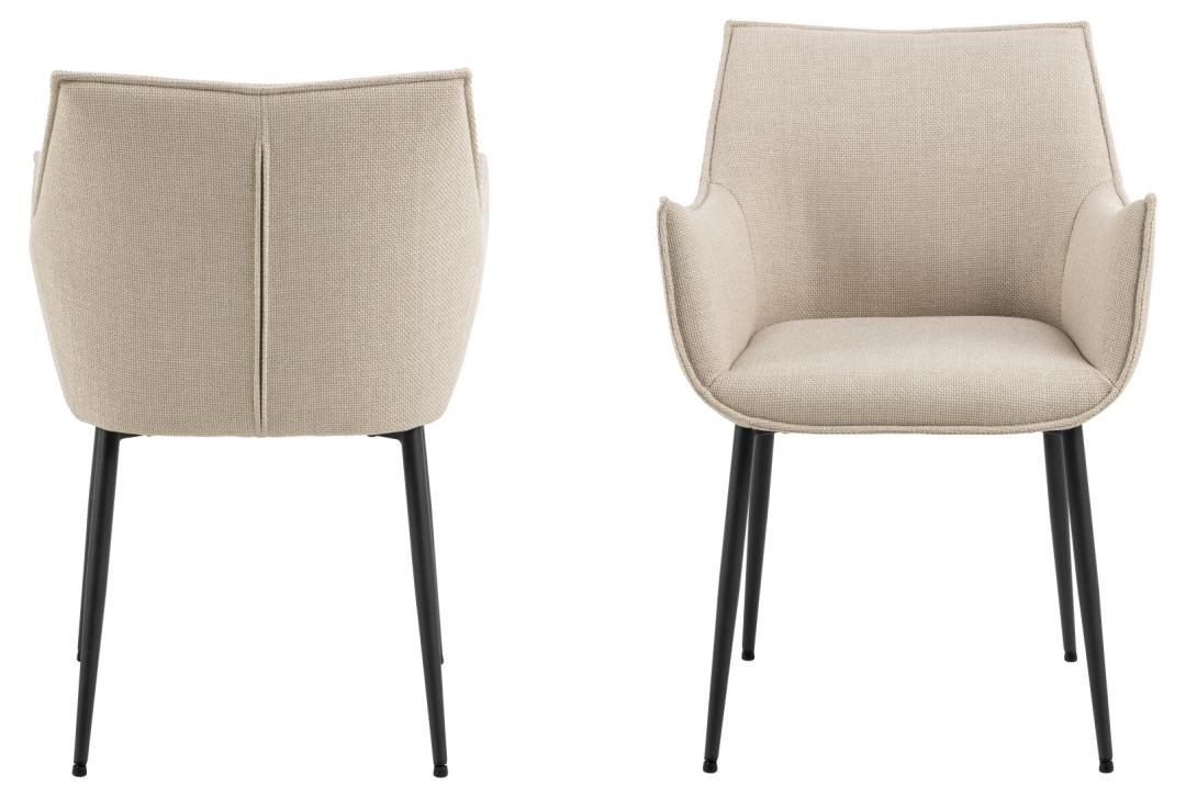 Silla 'Bonita' - Gris/Negro