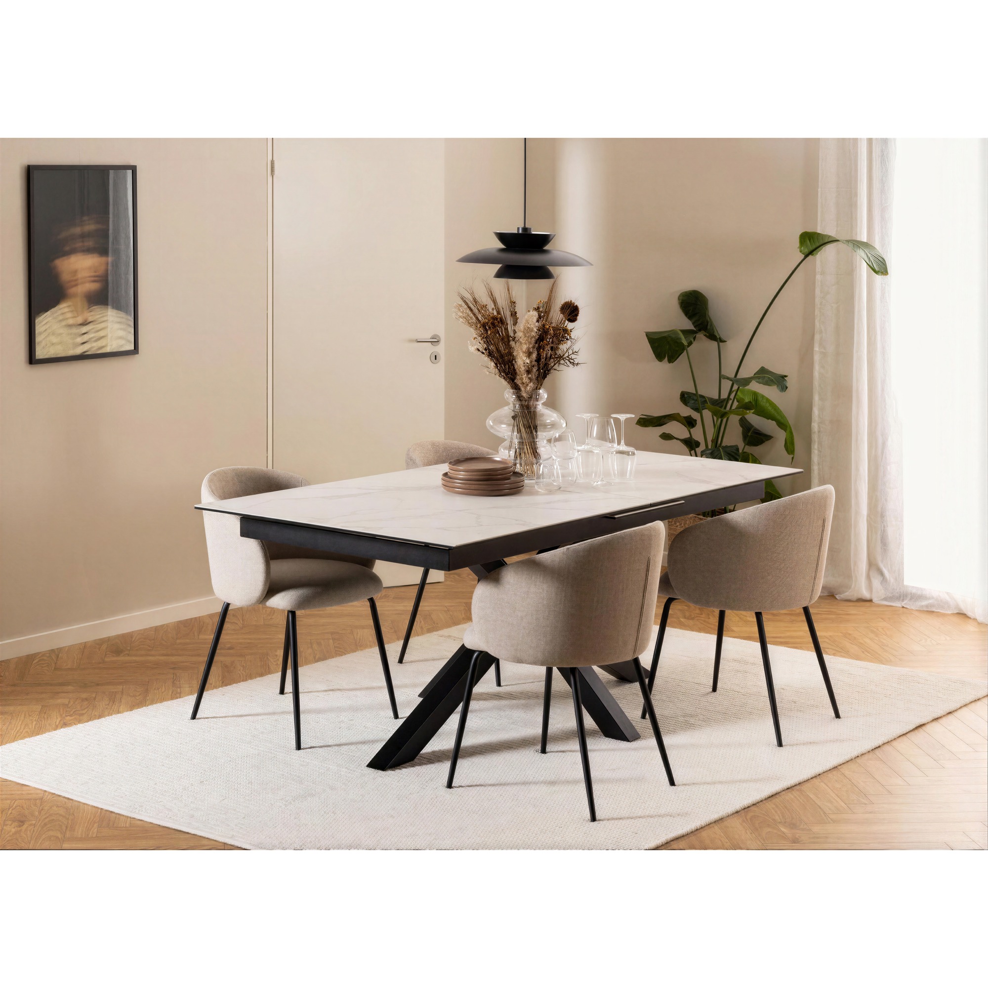Silla 'Leksand' - Beige