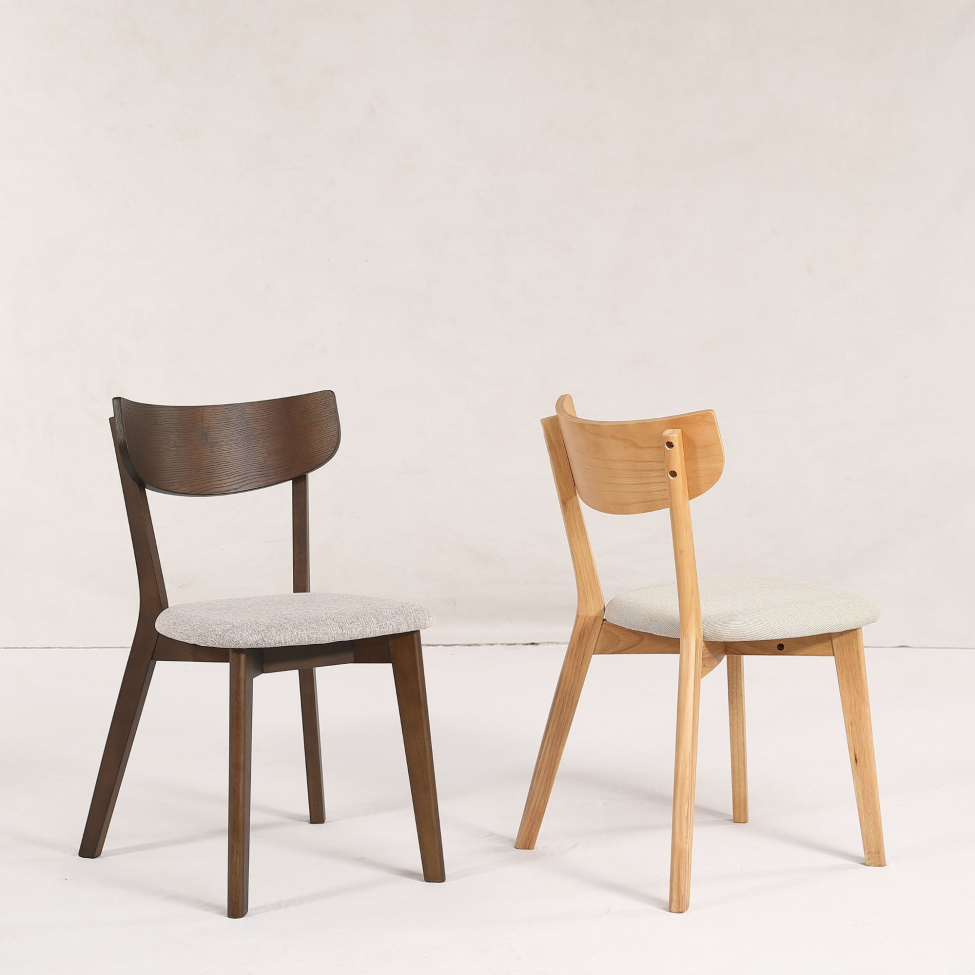 Silla 'Saba'- Roble/Blanco