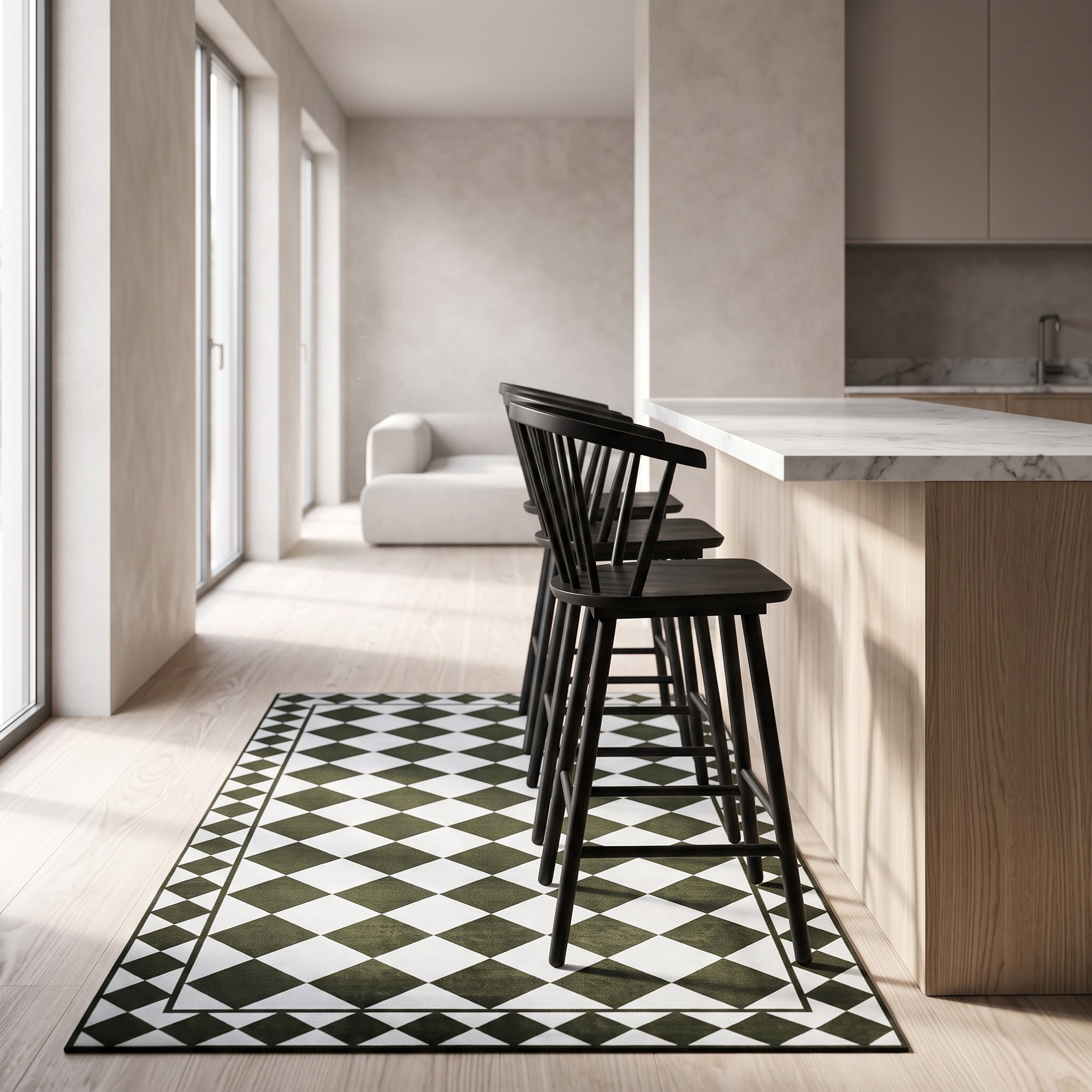 Taburete 'Astrid' - Negro