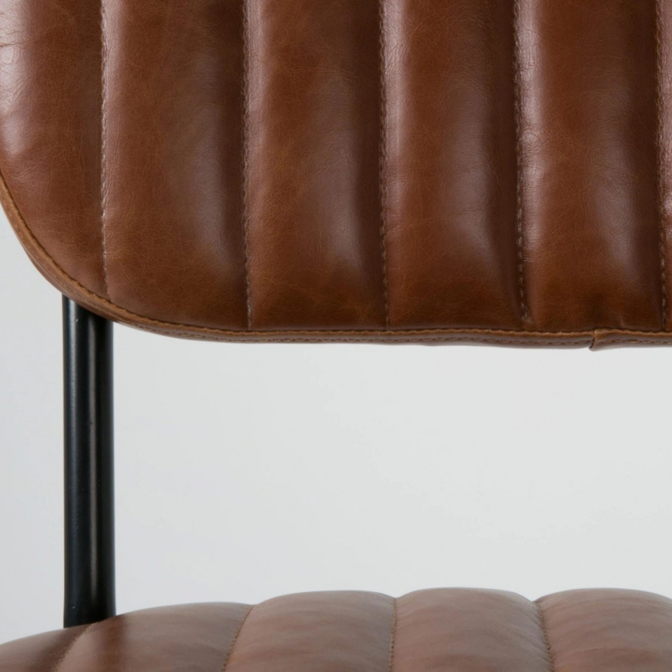 Silla 'Jake' - Vintage/Marr&oacute;n