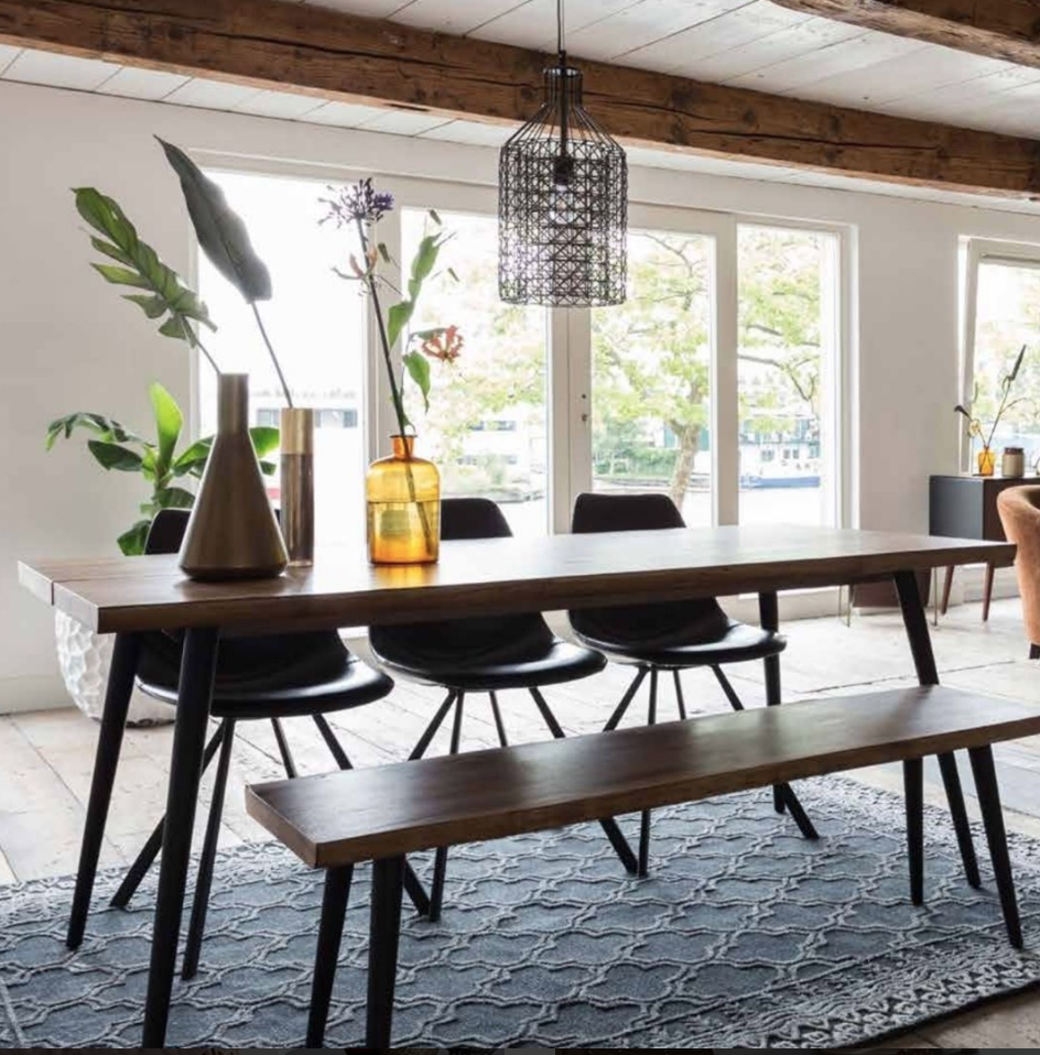 Silla 'Franky' - Negro/PU-cuero