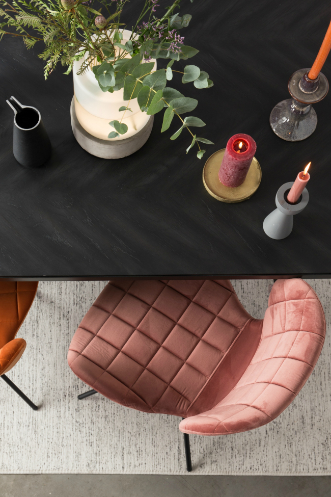 Silla 'Omg' - Terciopelo/Rosa