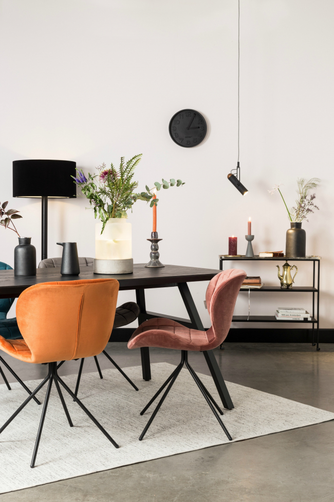 Silla 'Omg' - Terciopelo/Naranja