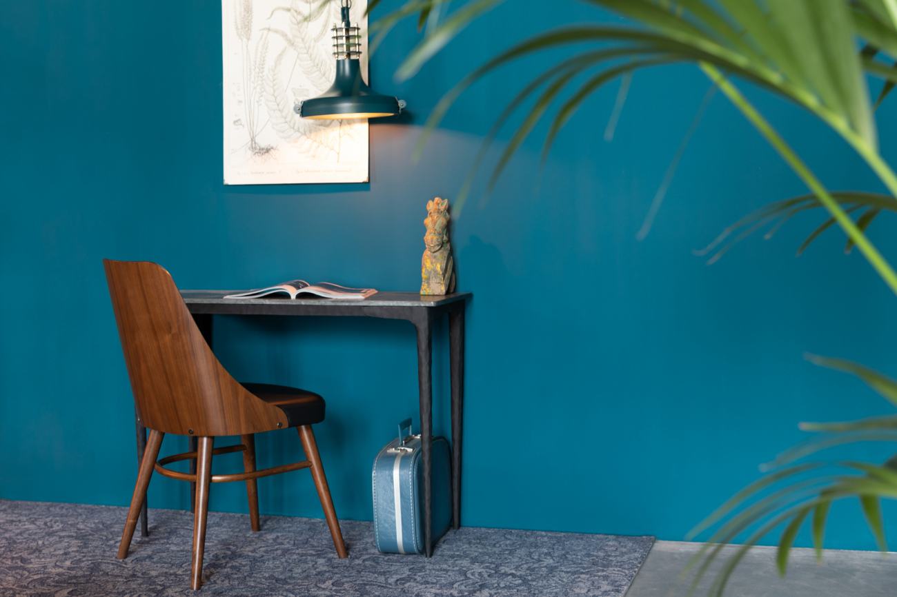 Silla 'Chaya' - Negro/Nogal