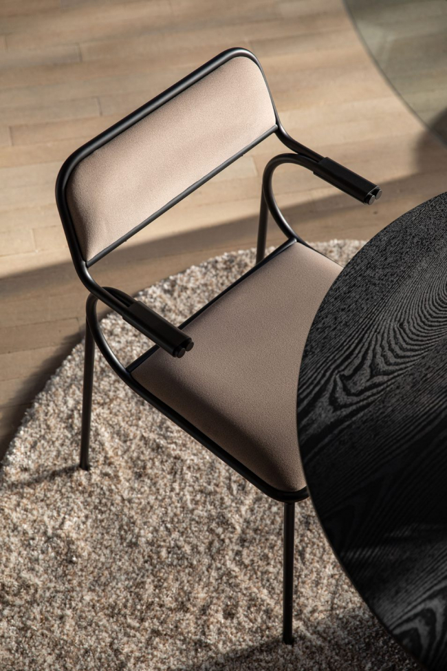 Silla 'Alba' - Negro/Beige
