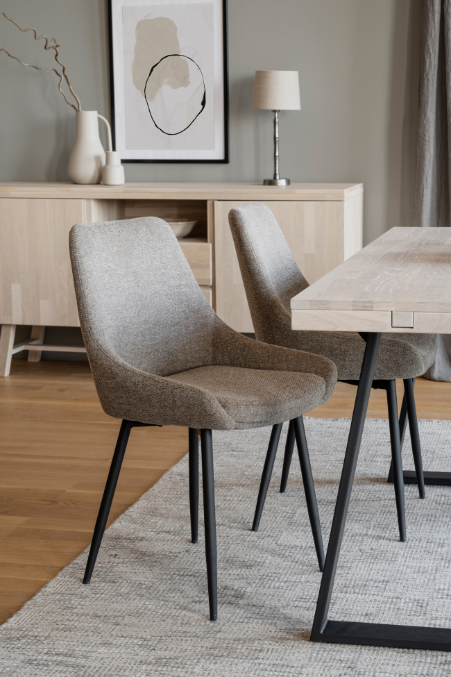 Silla 'Sierra' - Beige/Negro