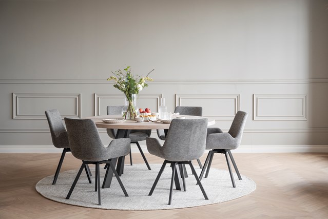 Silla con brazos 'Norwell' - Gris