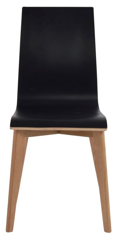 Silla 'Gracy' - Negro/Roble