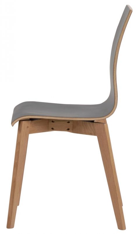 Silla 'Gracy' - Negro/Roble