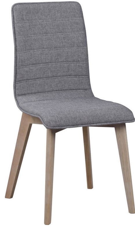 Silla 'Gracy' - Gris claro/Blanco pigmentado