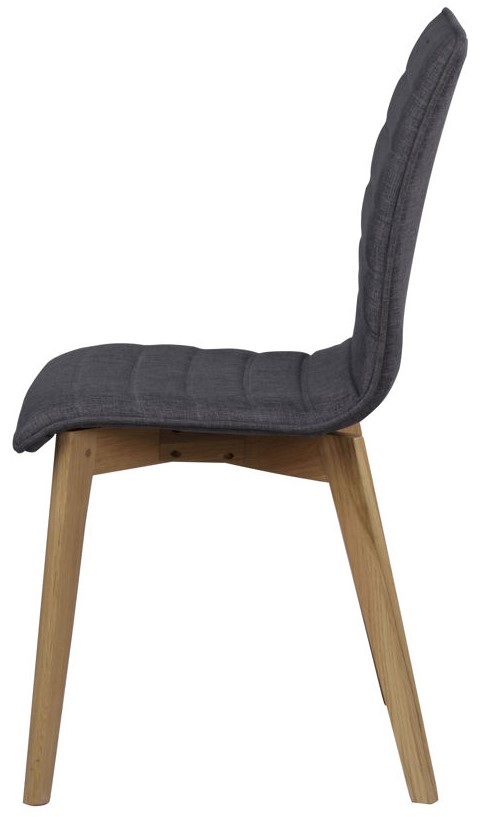 Silla 'Gracy' - Gris oscuro/Roble