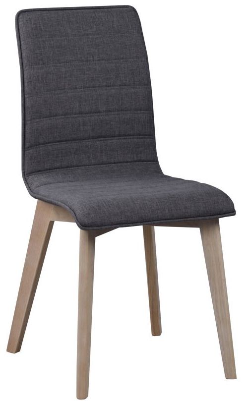 Silla 'Gracy' - Gris oscuro/Blanco pigmentado