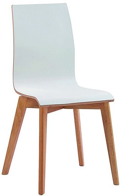 Silla 'Gracy' - Blanco/Roble