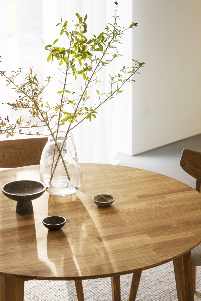 Mesa 'Filippa' Redonda 120cm - Natural