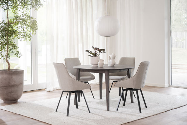 Mesa 'Filippa' Redonda 120cm - Marrón oscuro