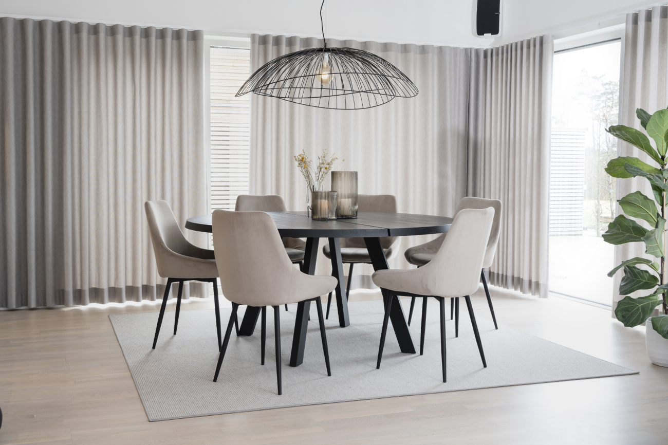 Mesa 'Fred' Redonda 160cm - Negra