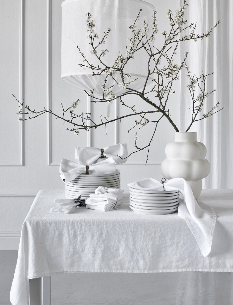 Mantel 'Sunshine' 145x250 - Blanco