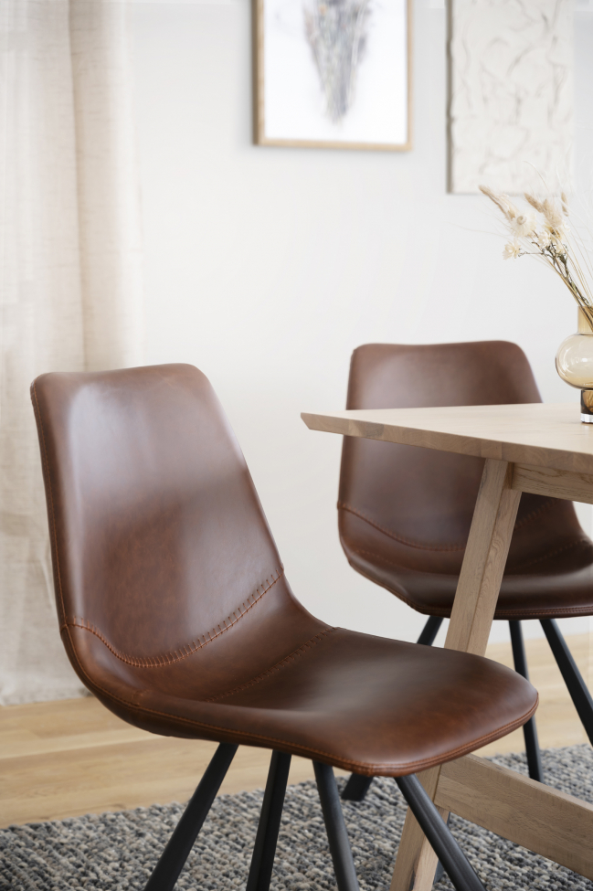 Silla 'Auburn' - Marrón/Negra