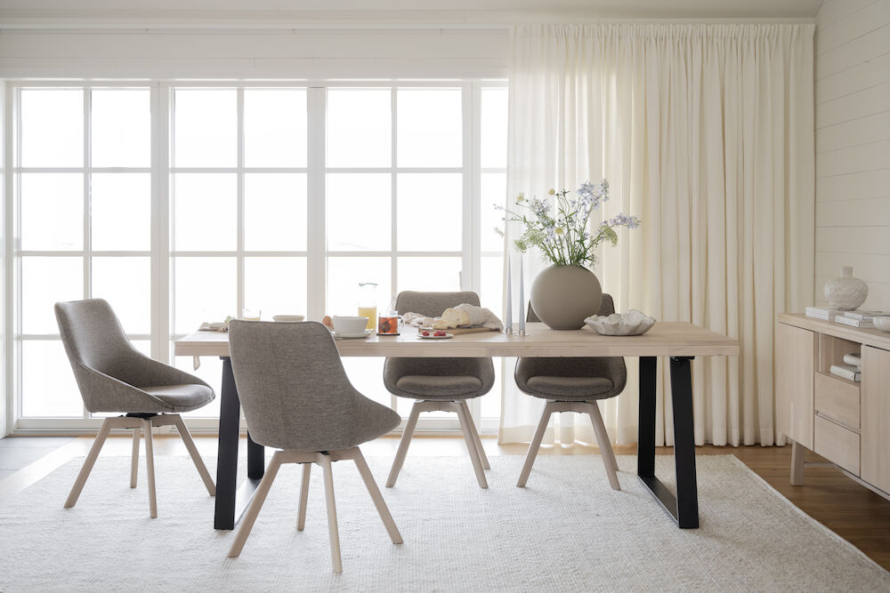 Silla 'Alison' - Marrón oscuro/Pigmentada blanca