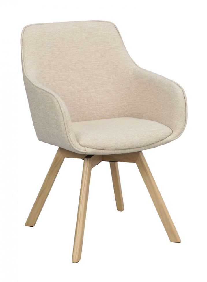Silla con brazos 'Alison' - Beige