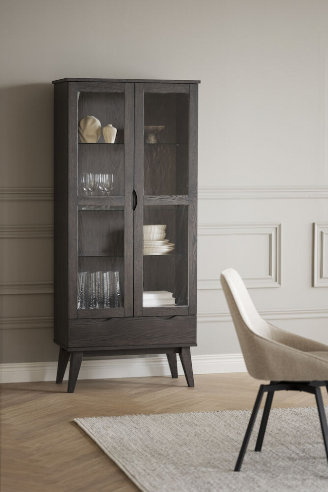 Vitrina 'Filippa' - Marrón oscuro